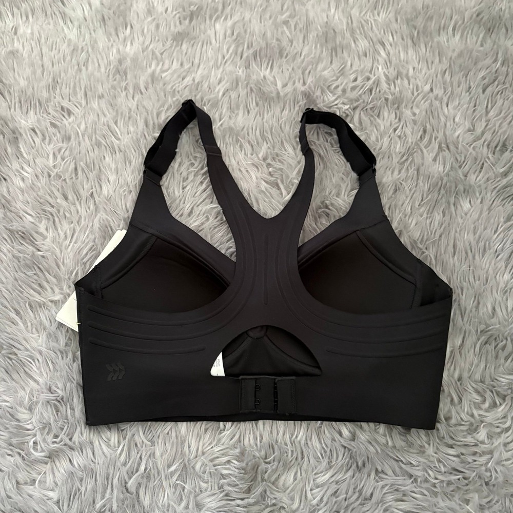 All In Motion High Support Drifit Sports Bra Black Women's XS Athletic Workout - Picture 2 of 2